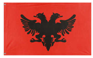A mockup of the custom flag 'Albanian Provisional Government flag' on a white background