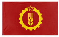 A mockup of the custom flag 'American party of labor A.P.L. flag' on a white background