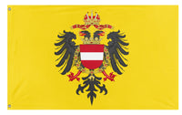 A mockup of the custom flag 'Archduchy Of Austria  flag' on a white background