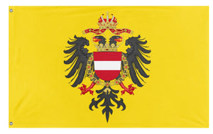 A mockup of the custom flag 'Archduchy Of Austria  flag' on a white background