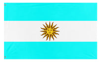 A mockup of the custom flag 'Argentina flag' on a white background
