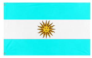 A mockup of the custom flag 'Argentina flag' on a white background
