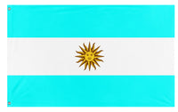 A mockup of the custom flag 'Argentina flag' on a white background