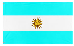 A mockup of the custom flag 'Argentina flag' on a white background