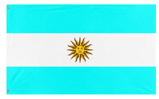 A mockup of the custom flag 'Argentina flag' on a white background