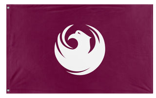 A mockup of the custom flag 'Arizona Phoenix Flag' on a white background