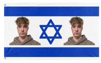 A mockup of the custom flag 'Arpenis flag' on a white background