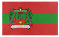 A mockup of the custom flag 'Aukeland flag' on a white background
