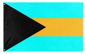 A mockup of the custom flag 'Bahamas flag' on a white background