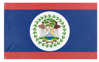 A mockup of the custom flag 'Belice flag' on a white background