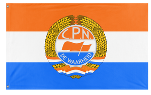 A mockup of the custom flag 'CPN Prince Flag' on a white background