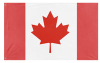 A mockup of the custom flag 'Canada flag' on a white background