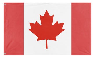 A mockup of the custom flag 'Canada flag' on a white background