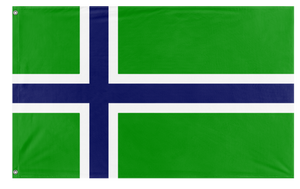 A mockup of the custom flag 'Carrland flag' on a white background