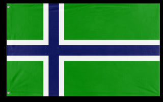 A mockup of the custom flag 'Carrland flag' on a white background