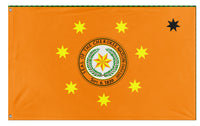 A mockup of the custom flag 'Cherokee Nation Flag' on a white background