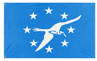 A mockup of the custom flag 'Corpus Christi City Flag' on a white background