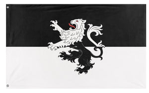 A mockup of the custom flag 'Edwards family flag' on a white background