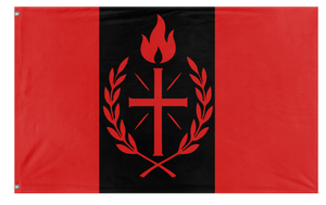 A mockup of the custom flag 'FalangeLaVex flag' on a white background