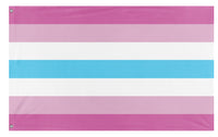 A mockup of the custom flag 'Femboy Pride flag' on a white background