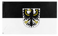 A mockup of the custom flag 'Flag of East Prussia' on a white background