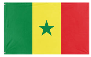 A mockup of the custom flag 'Flag of Senegal' on a white background