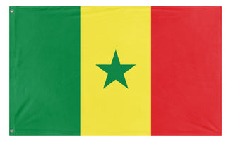A mockup of the custom flag 'Flag of Senegal' on a white background