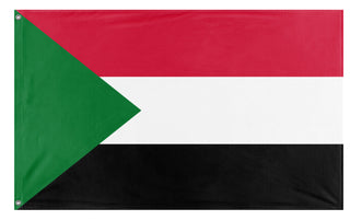 A mockup of the custom flag 'Flag of Sudan' on a white background
