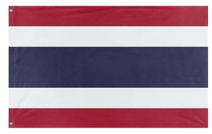 A mockup of the custom flag 'Flag of Thailand' on a white background