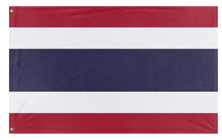 A mockup of the custom flag 'Flag of Thailand' on a white background