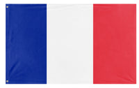 A mockup of the custom flag 'France flag' on a white background