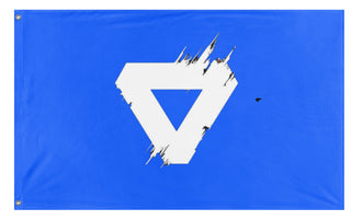 A mockup of the custom flag 'GZW Friendly COP flag' on a white background