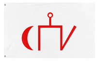 A mockup of the custom flag 'Golden Horde flag' on a white background