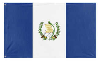 A mockup of the custom flag 'Guatemala flag' on a white background