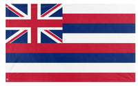 A mockup of the custom flag 'Hawaii State Flag' on a white background