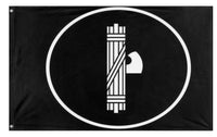 A mockup of the custom flag 'ITPC FLAG' on a white background