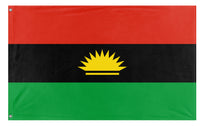A mockup of the custom flag 'Igbo people of Nigeria Flag' on a white background