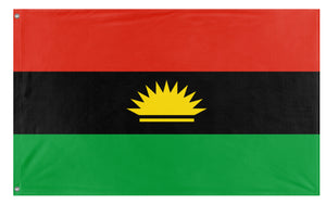 A mockup of the custom flag 'Igbo people of Nigeria Flag' on a white background