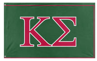 A mockup of the custom flag 'Kappa sigma  flag' on a white background