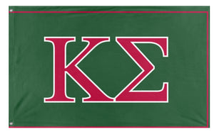 A mockup of the custom flag 'Kappa sigma  flag' on a white background