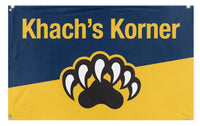 A mockup of the custom flag 'Khach flag' on a white background