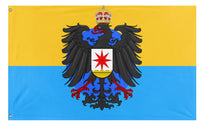 A mockup of the custom flag 'Kingdom of South Germany  flag' on a white background