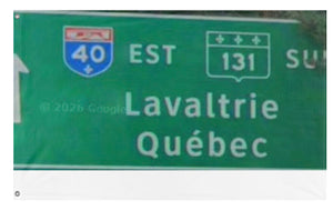 A mockup of the custom flag 'Lavaltrie flag' on a white background