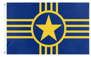 A mockup of the custom flag 'Lubbock Flag' on a white background