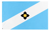 A mockup of the custom flag 'Madison City Flag' on a white background