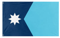 A mockup of the custom flag 'Minnesota State Flag' on a white background