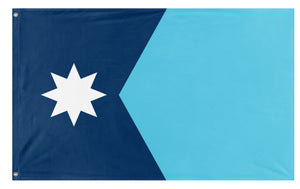A mockup of the custom flag 'Minnesota State Flag' on a white background