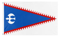A mockup of the custom flag 'Mongol empire flag' on a white background