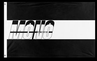 A mockup of the custom flag 'Mono flag' on a white background