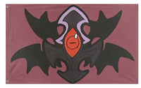 A mockup of the custom flag 'Monster Girl flag' on a white background